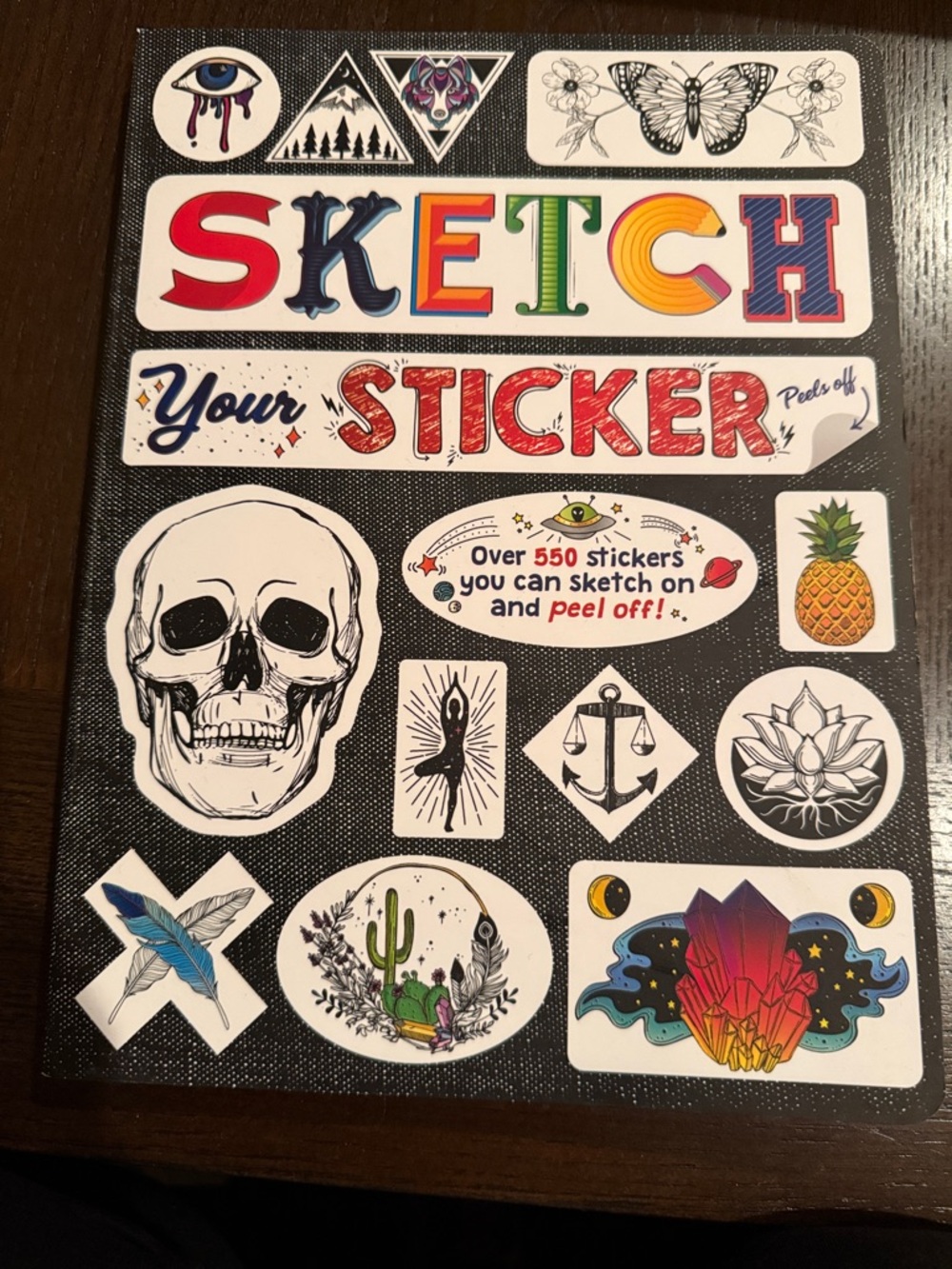 Sketch Your Sticker Peel-Off Sketchbook - Multicolor Stickers